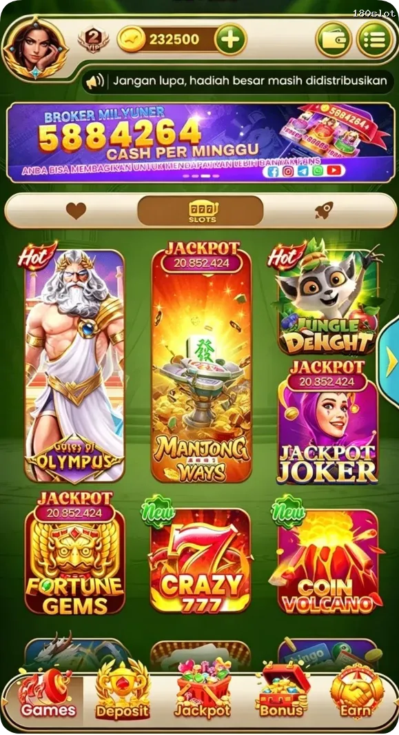 180slot Preview - Resmi Unduh